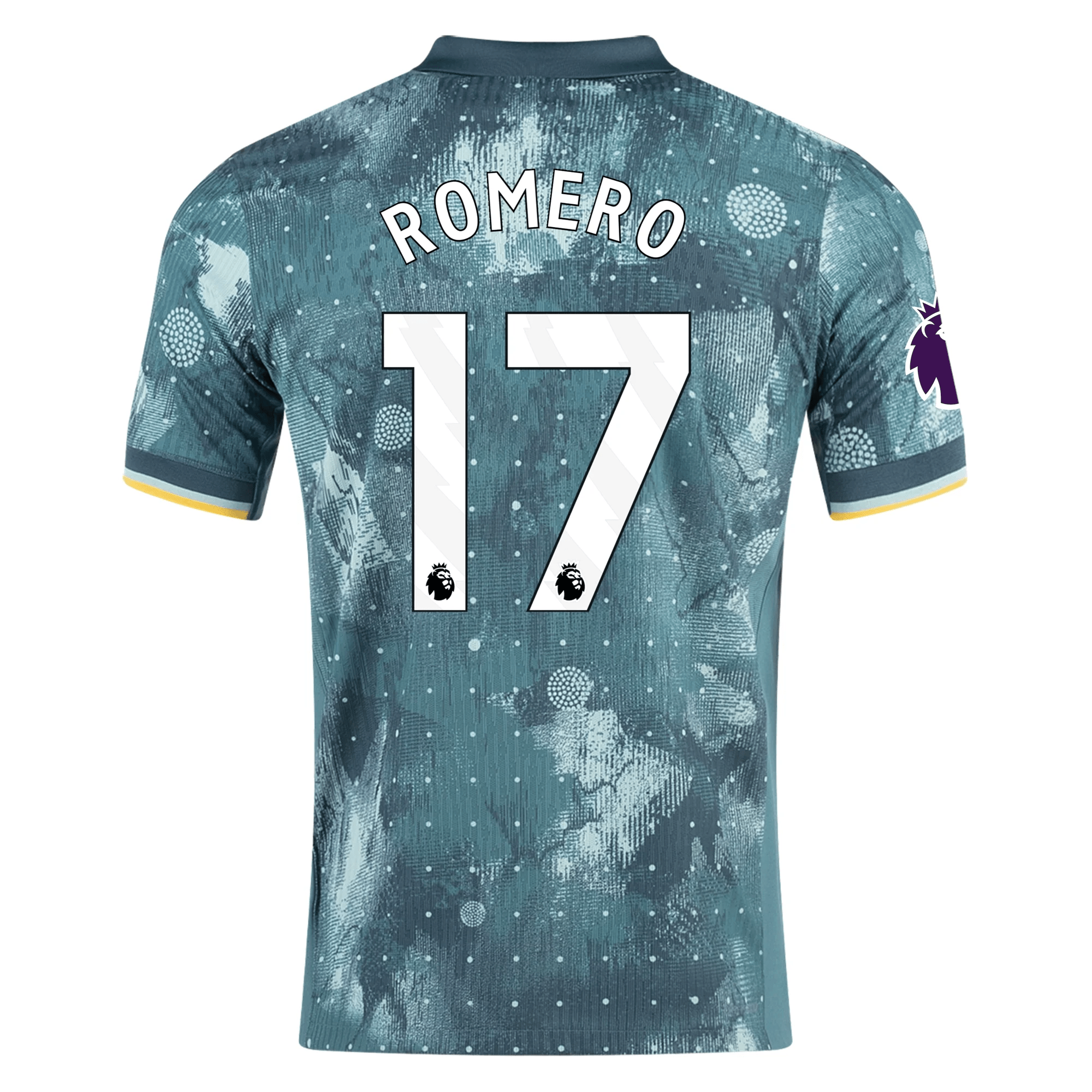 Nike Tottenham Christian Romero Third Jersey w/ EPL Patch 24/25 (Ename