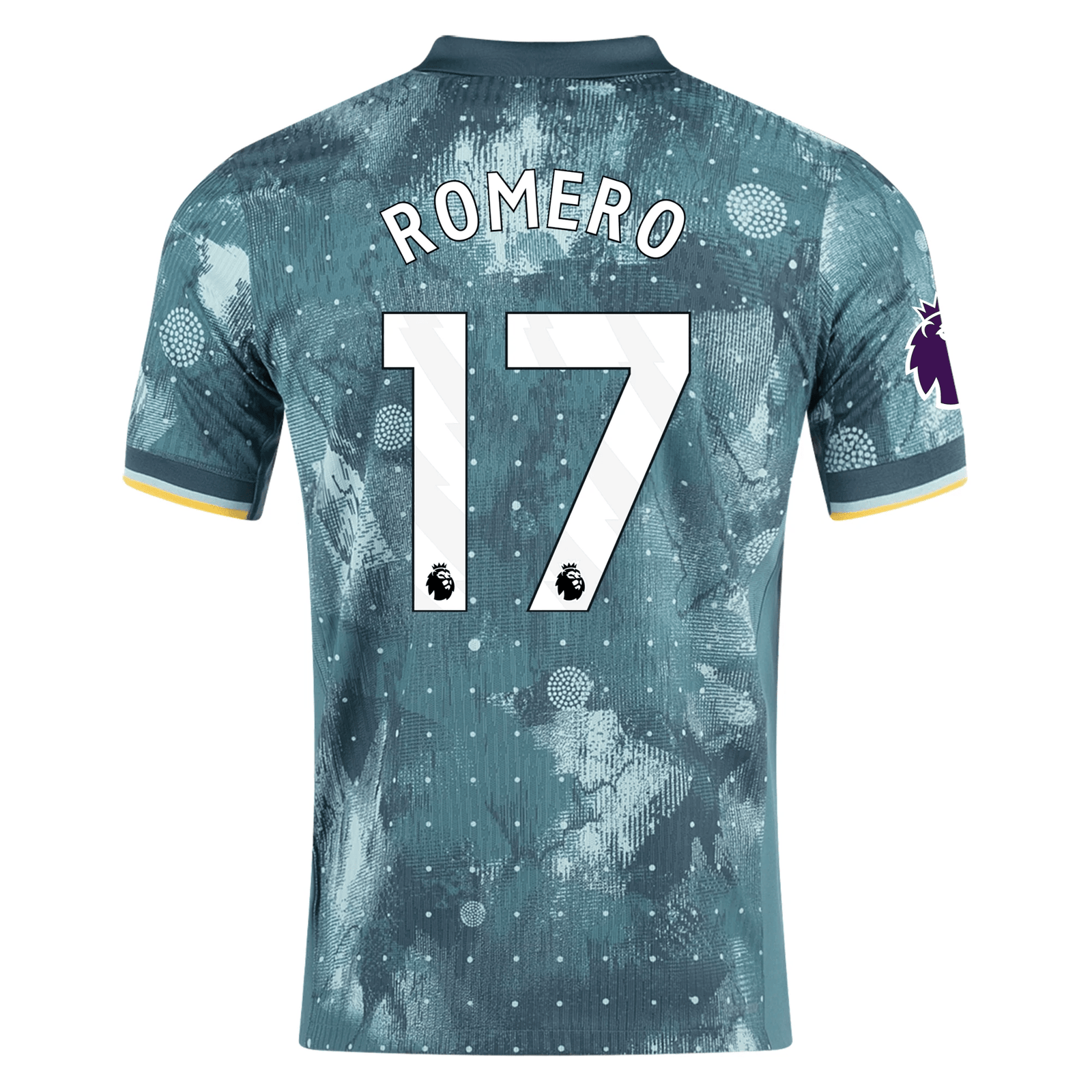 Nike Tottenham Christian Romero Third Jersey w/ EPL Patch 24/25 (Enamel Green/Bicoastal) | SoccerWearhouse