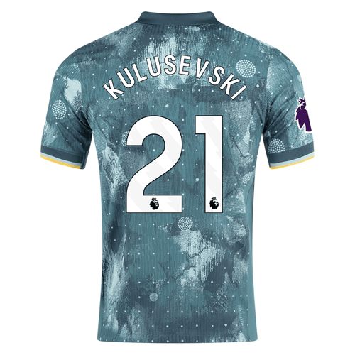Nike Tottenham Dejan Kulusevski Third Jersey w/ EPL Patch 24/25 (Enamel Green/Bicoastal) - M