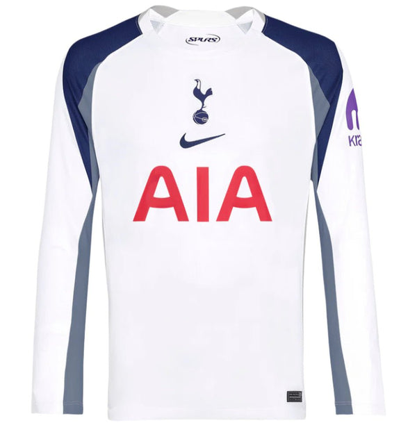Nike Tottenham Hotspurs Home 25/26 Long Sleeve Jersey (White/Iron/Bina
