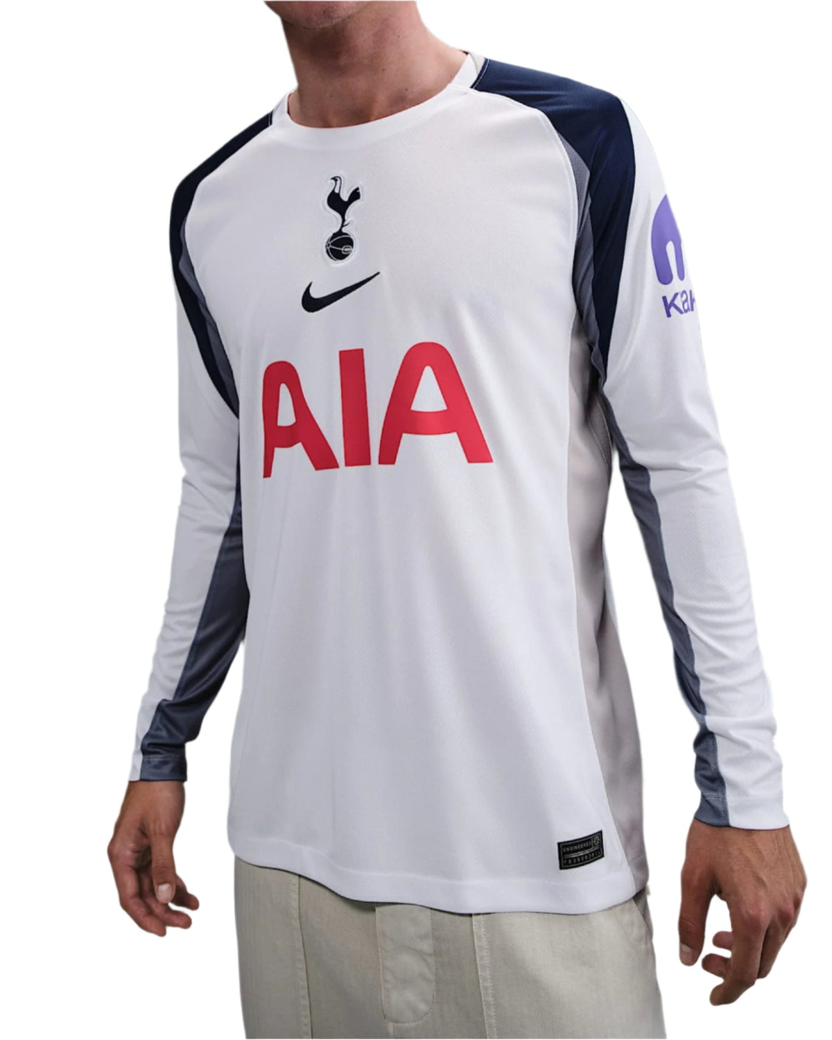 Nike Tottenham Hotspurs Home 25/26 Long Sleeve Jersey (White/Iron/Binary Blue) | SoccerWearhouse