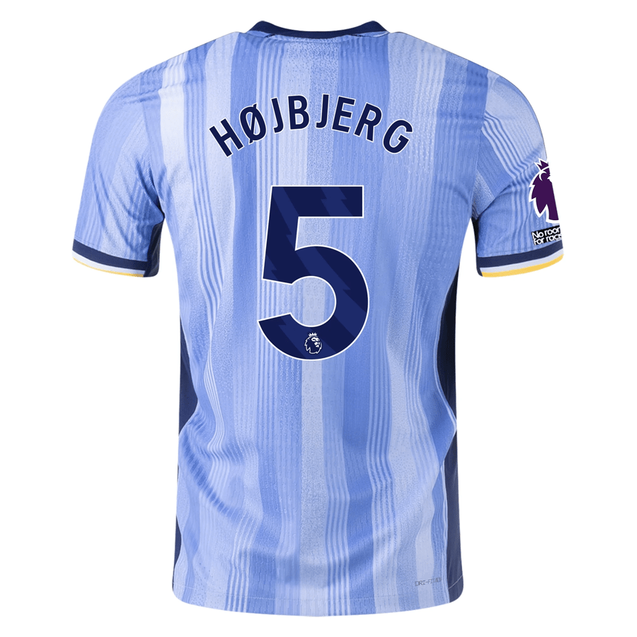 Nike Tottenham Pierre - Emile Højbjerg Authentic Away Jersey w/ EPL + No Room For Racism Patches 24/25 (Cobalt Bliss/Binary Blue) | SoccerWearhouse