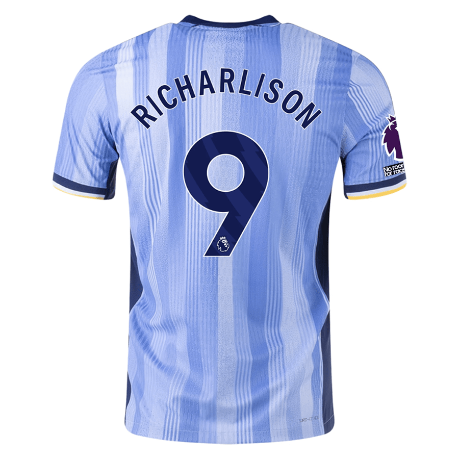 Nike Tottenham Richarlison Authentic Away Jersey w/ EPL + No Room For Racism Patches 24/25 (Cobalt Bliss/Binary Blue) | SoccerWearhouse