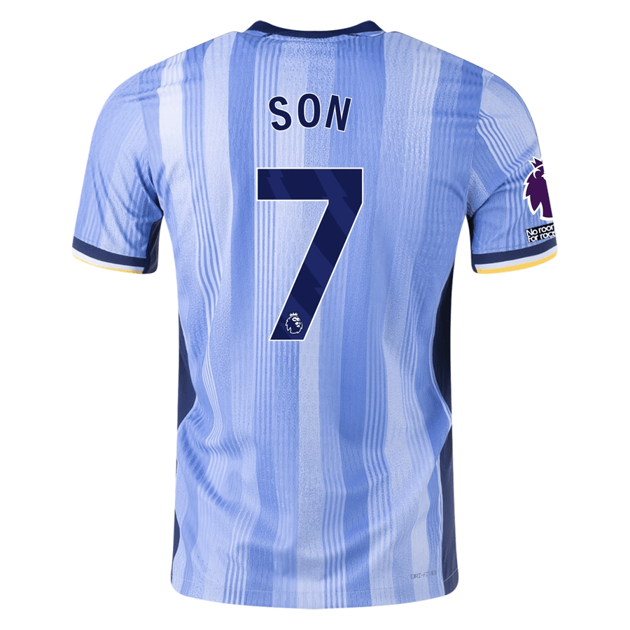 Nike Tottenham Son Heung - min Authentic Away Jersey w/ EPL + No Room For Racism Patches 24/25 (Cobalt Bliss/Binary Blue) | SoccerWearhouse