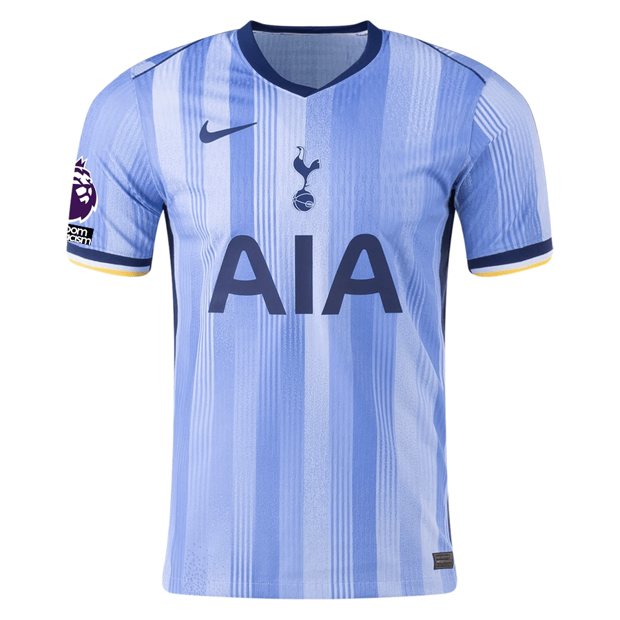 Nike Tottenham Son Heung - min Authentic Away Jersey w/ EPL + No Room For Racism Patches 24/25 (Cobalt Bliss/Binary Blue) | SoccerWearhouse