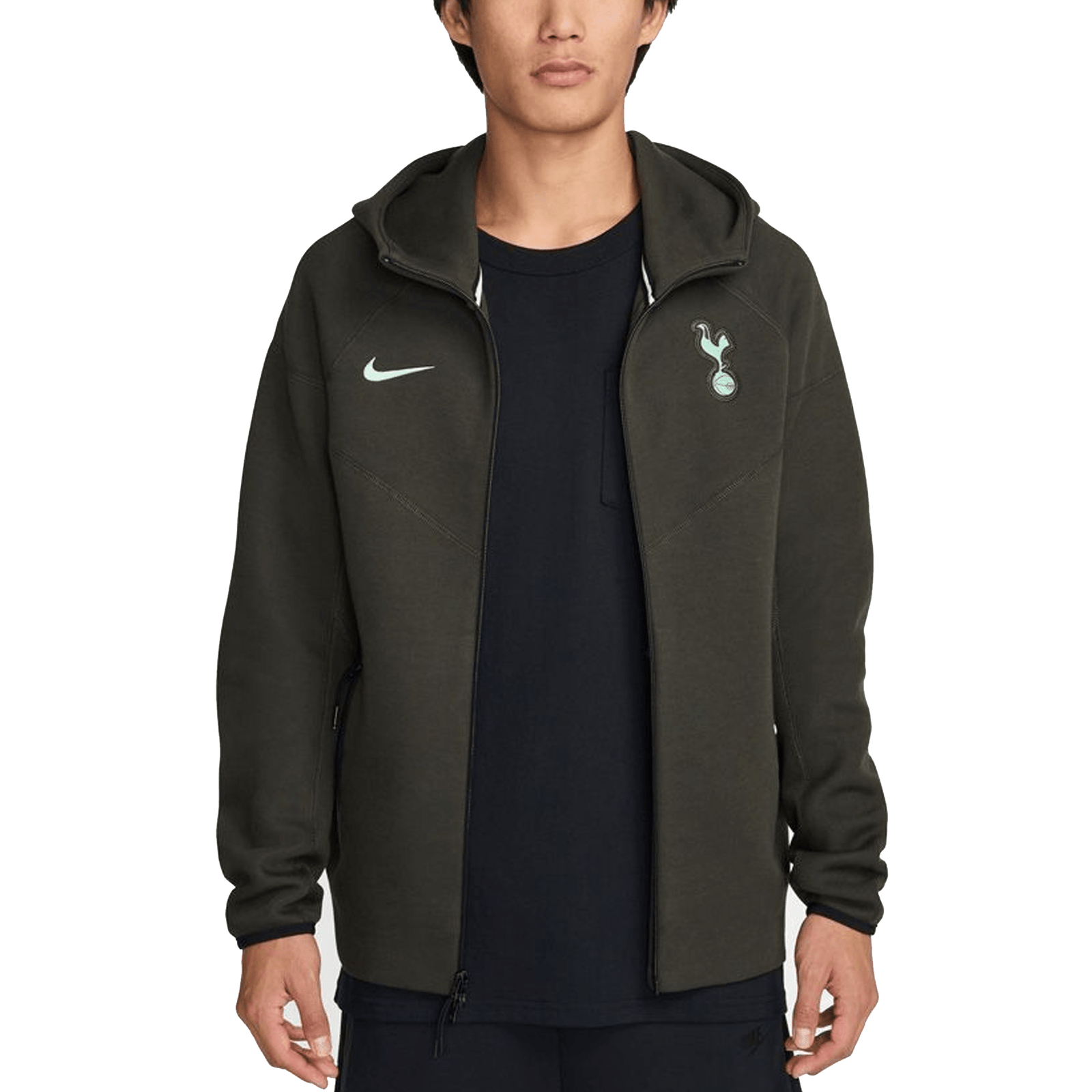 Nike Tottenham Tech Fleece Windbreaker Jacket 24/25 (Sequoia/Enamel Green) | SoccerWearhouse