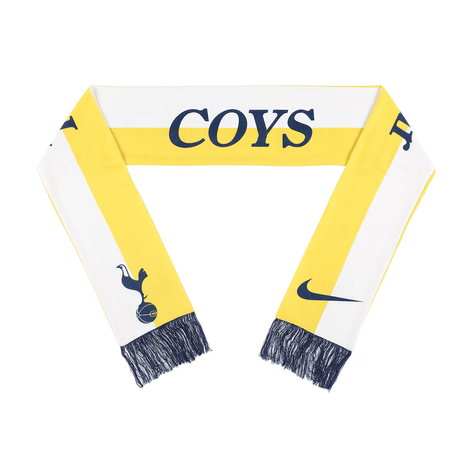 Nike Tottenham Verbiage Scarf 24/25 (White/Yellow) | SoccerWearhouse