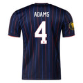 Nike Tyler Adams United States Away Jersey 25/26 w/ Gold Cup Patch 2025 (Obsidian/Challenge Red)