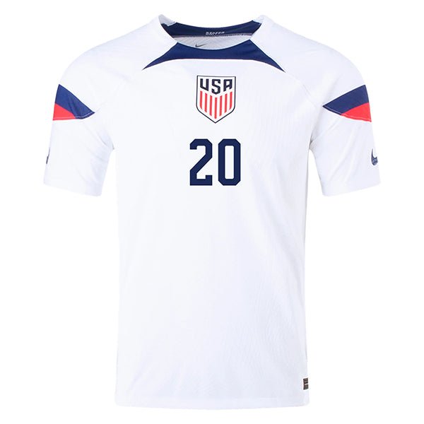 Nike United States Authentic Match Balogun Home Jersey 22/23 (White/Loyal Blue) | SoccerWearhouse