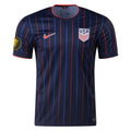 Nike United States Away Jersey 25/26 w/ Gold Cup Patch 2025 (Obsidian/Challenge Red)