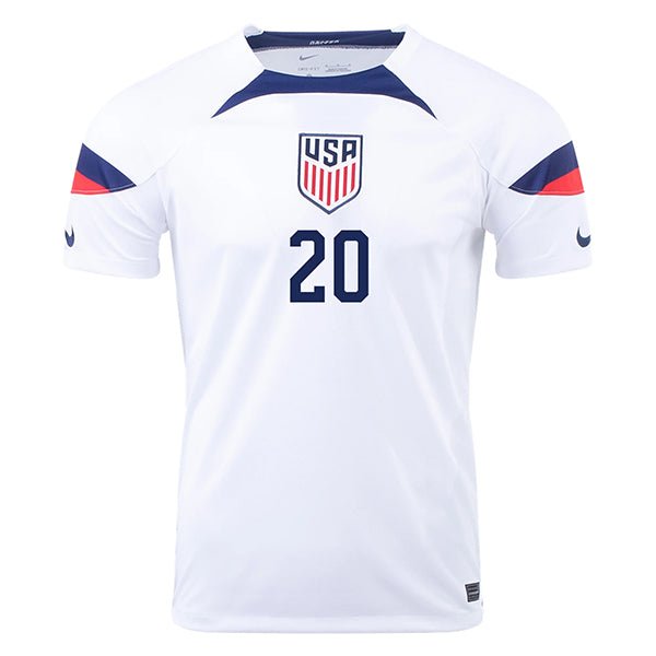 Nike United States Balogun Home Jersey 22/23 (White/Loyal Blue) | SoccerWearhouse