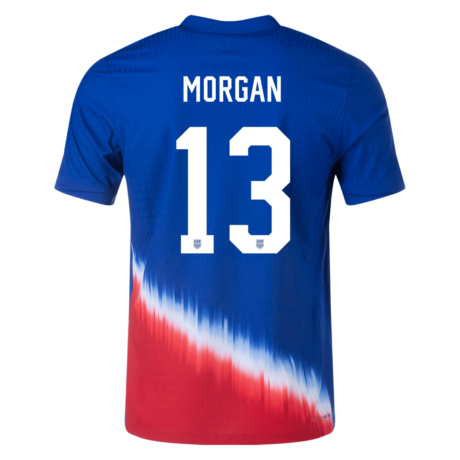 Nike United States Match Authentic Alex Morgan Away Jersey 24/25 (Old Royal/Sport Red/White) | SoccerWearhouse