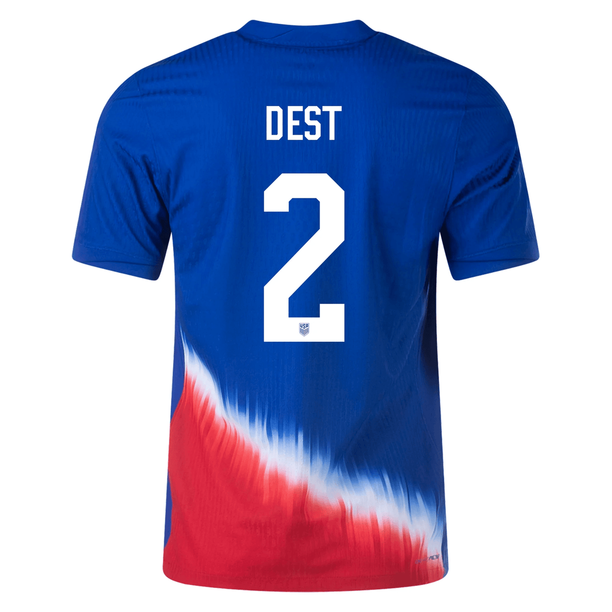 Nike United States Match Authentic Sergiño Dest Away Jersey 24/25 (Old Royal/Sport Red/White) | SoccerWearhouse