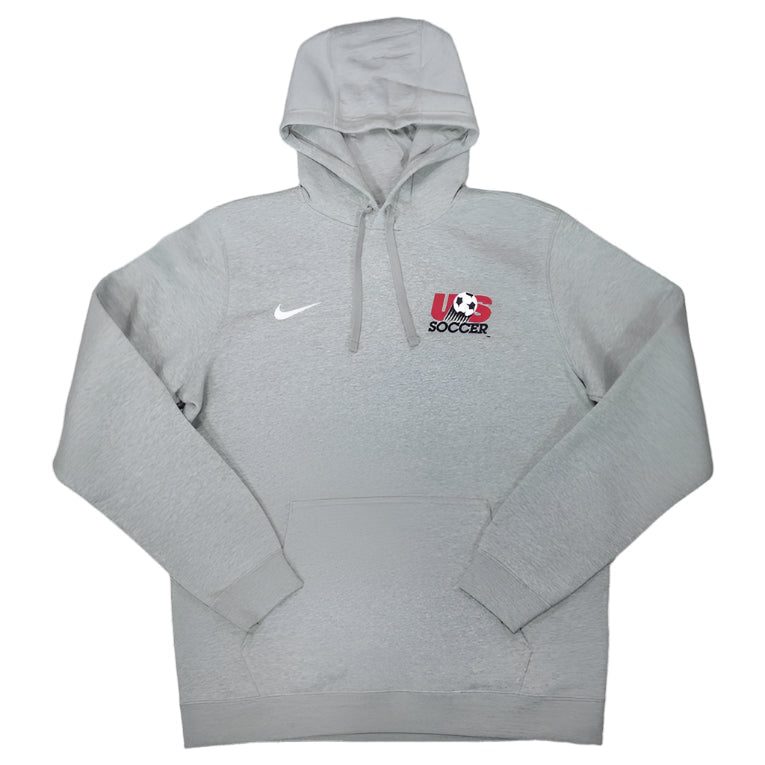 Nike United States Retro 94' Badge Logo Club Fleece Hoodie (Grey) | SoccerWearhouse