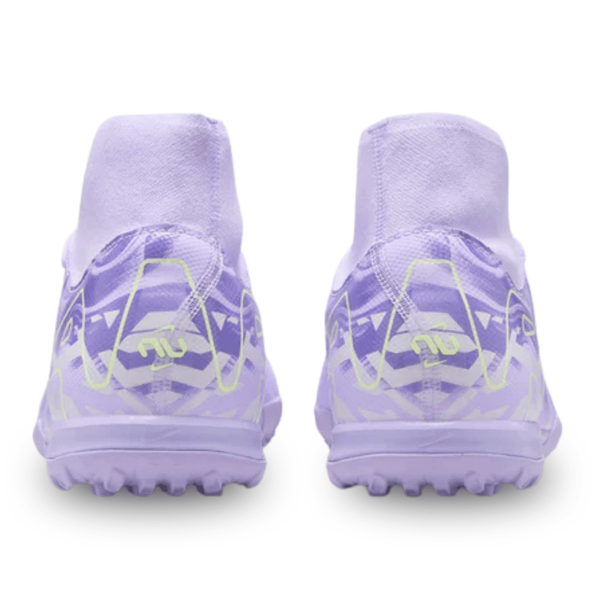 Nike United Zoom Superfly 10 Academy Turf Soccer Shoes (Purple Agate/Barely Volt) | SoccerWearhouse