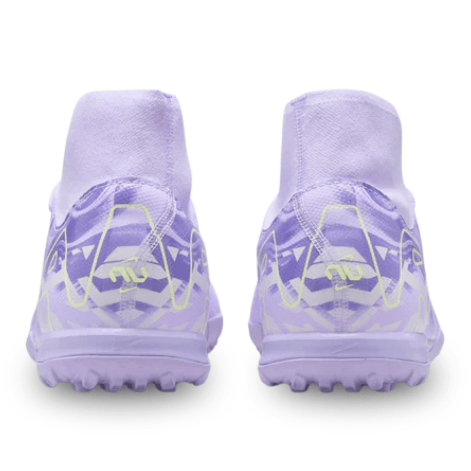 Nike United Zoom Superfly 10 Academy Turf Soccer Shoes (Purple Agate/Barely Volt) | SoccerWearhouse
