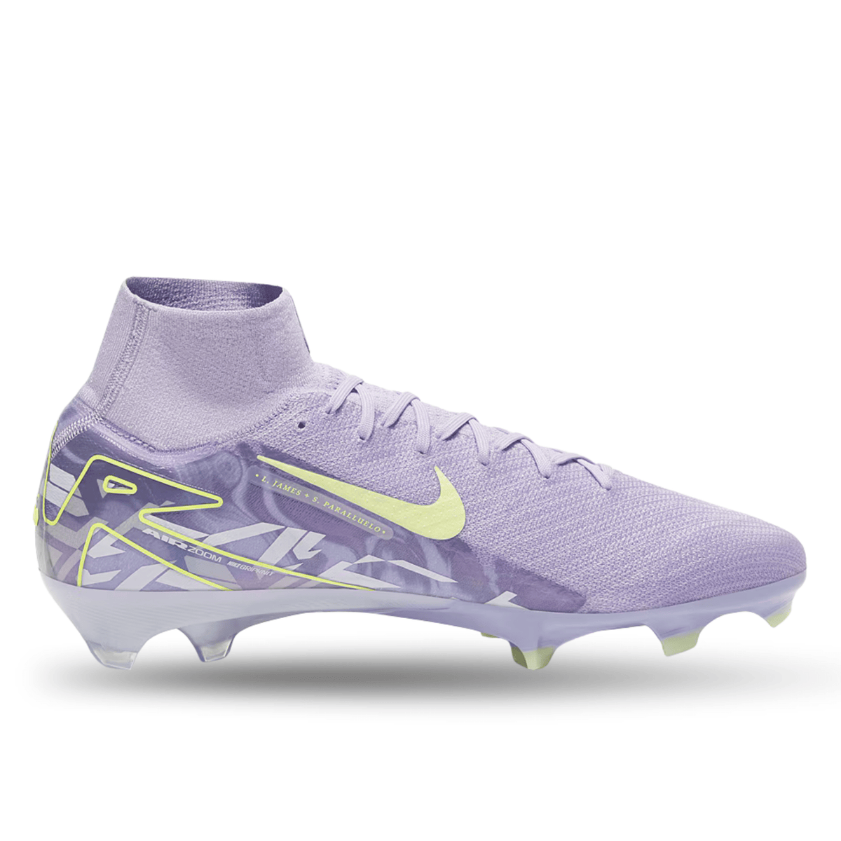 Nike United Zoom Superfly 10 Elite FG Soccer Cleats (Purple Agate/Barely Volt) | SoccerWearhouse