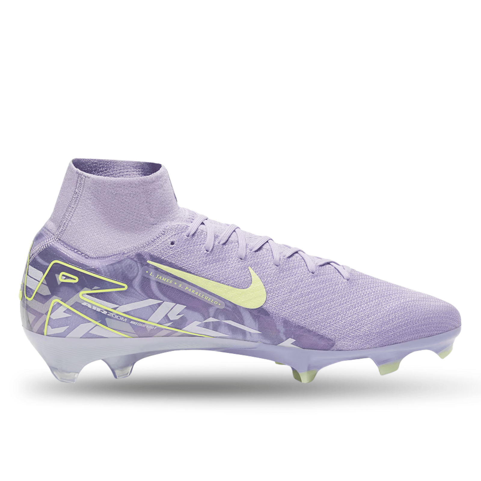 Nike United Zoom Superfly 10 Elite FG Soccer Cleats (Purple Agate/Barely Volt) | SoccerWearhouse