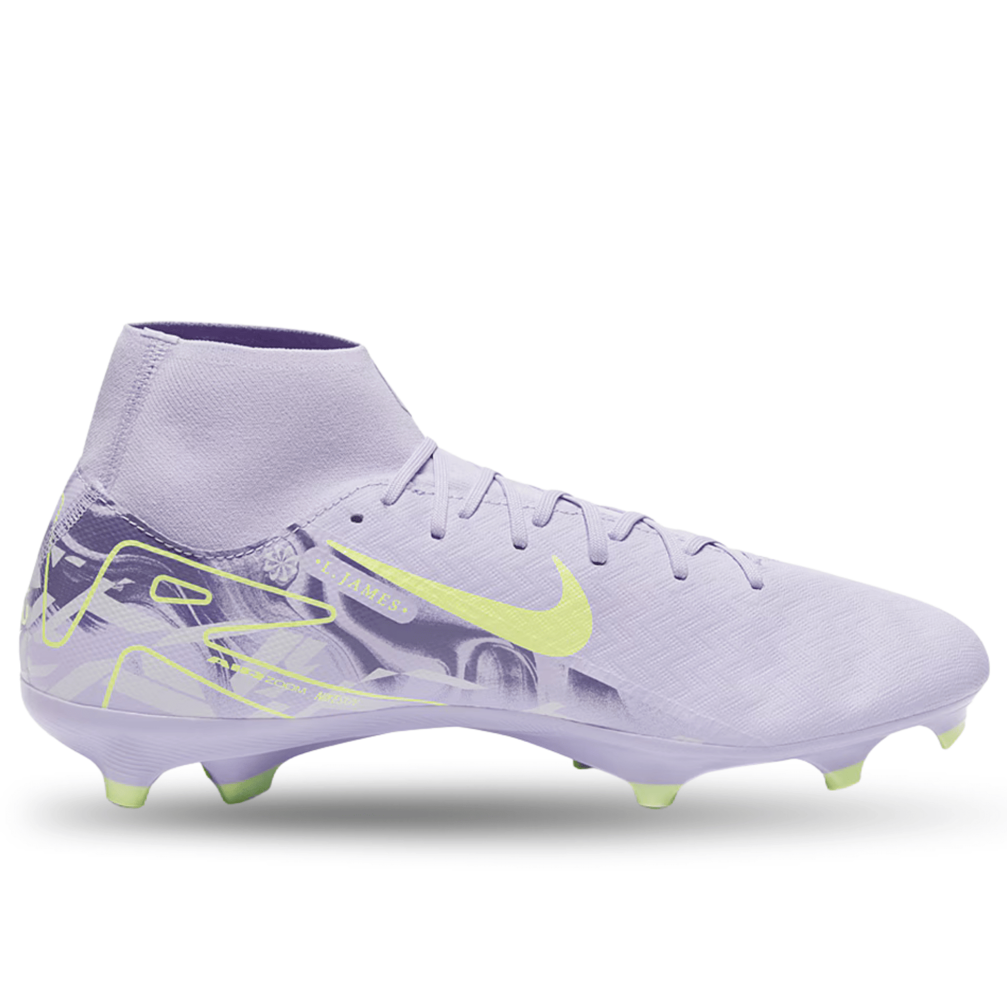 nike mercurial superfly 8 academy Fg/mg Soccer Cleats Men\'s 13 Purple Nike Mercurial Superfly 8 Academy MG KM Flames - Light  main image 4
