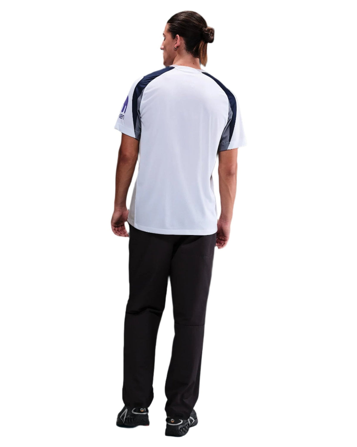 Nike Van de ven Tottenham Hotspurs Home Jersey w/ EPL + No Room For Racism Patch 25/26 (White/Iron/Binary Blue) | SoccerWearhouse