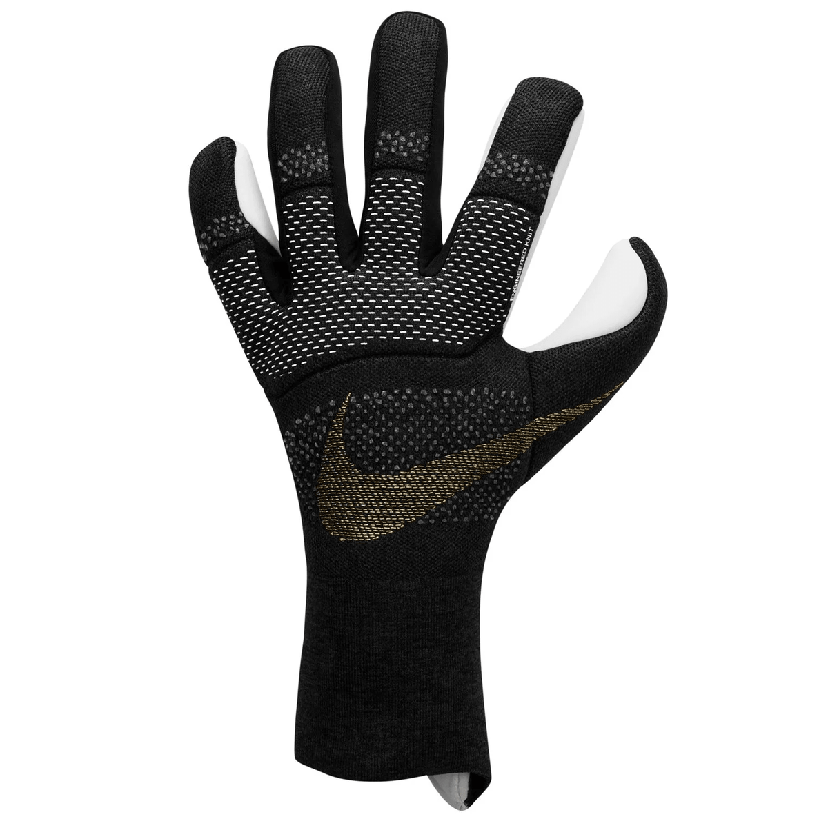 Nike Vapor Dynamic Fit Goalkeeper Glove (White/Black/Metallic Gold Coin) | SoccerWearhouse