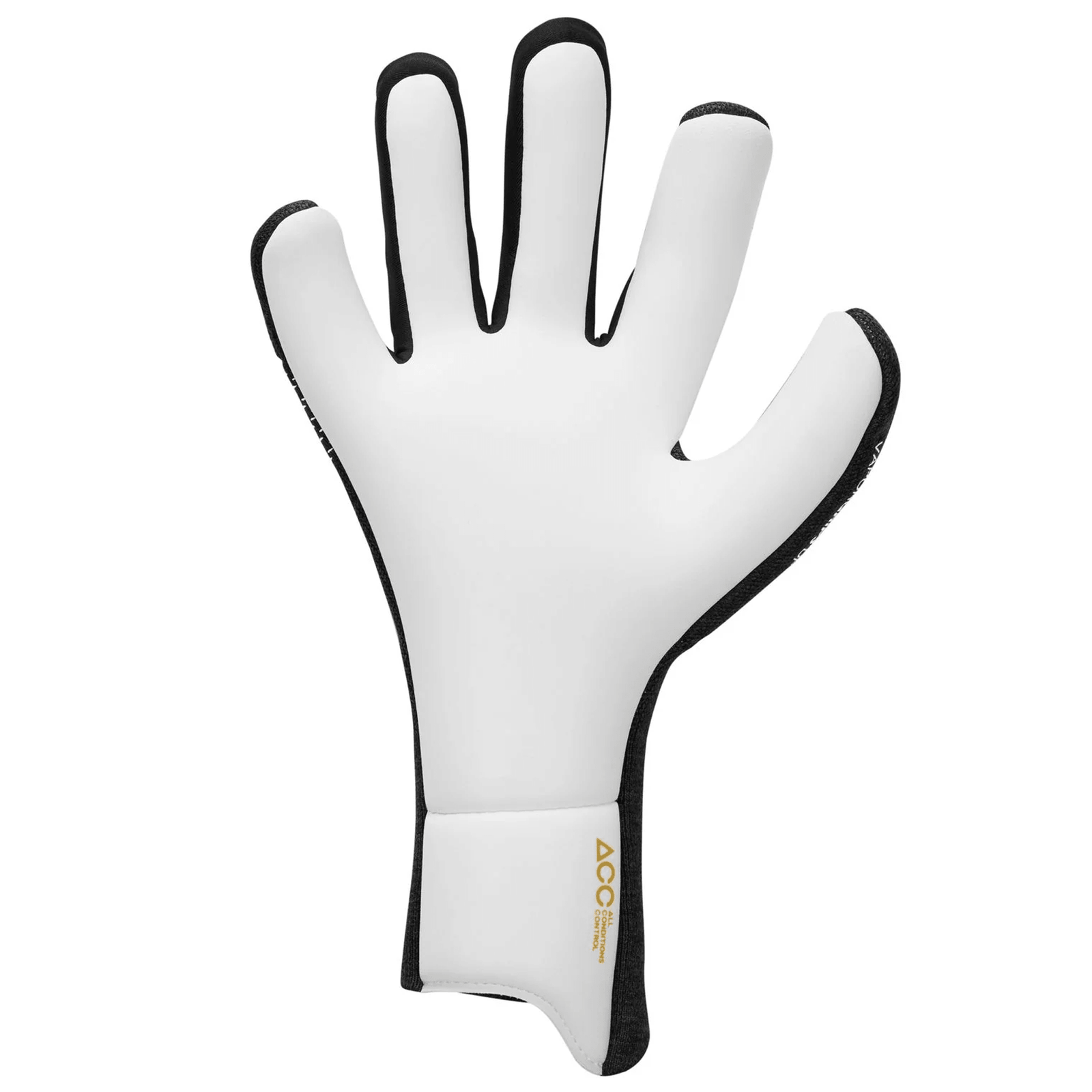 Nike Vapor Dynamic Fit Goalkeeper Glove (White/Black/Metallic Gold Coin) | SoccerWearhouse
