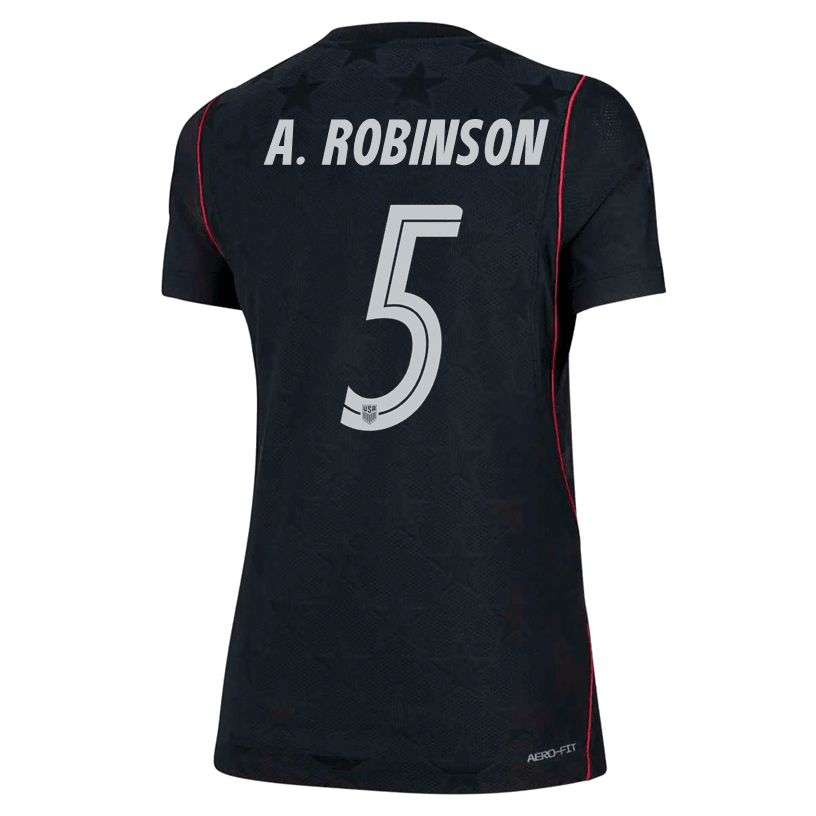 Nike Women’s A. Robinson United States Match Authentic Away Jersey 2026 (Dark Obsidian/Pure Platinum) | SoccerWearhouse