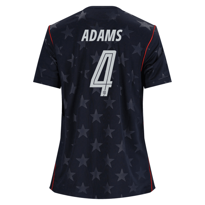 Nike Women’s Adams United States Away Stadium Jersey 2026 (Dark Obsidian/Pure Platinum) | SoccerWearhouse