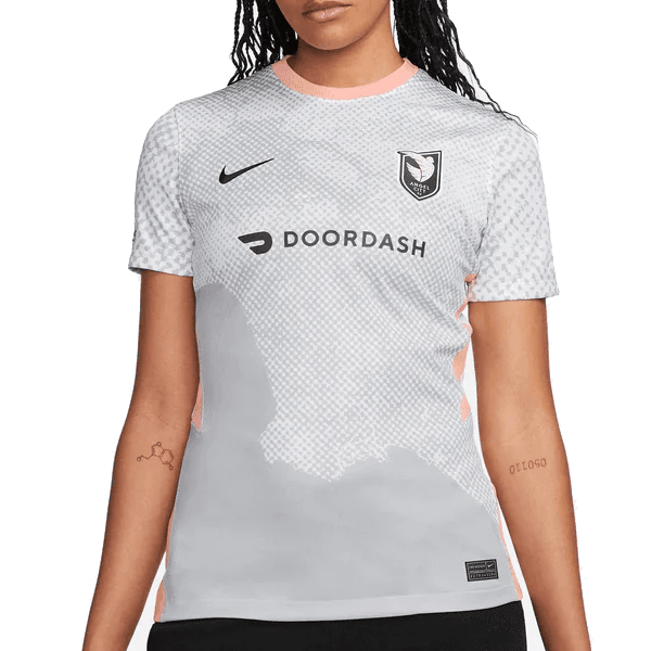 Nike Womens Angel City Away Jersey 22/23 (White/Wolf Grey/Dark Smoke Grey) | SoccerWearhouse