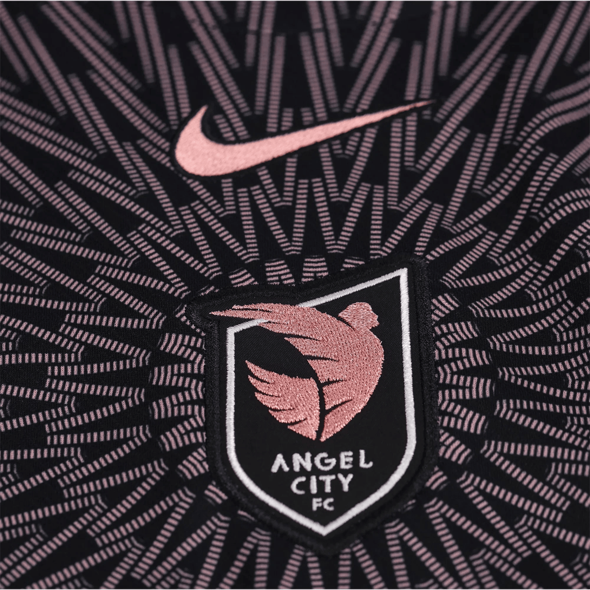 Nike Women’s Angel City Home Jersey 2026 (Black/Pink) | SoccerWearhouse