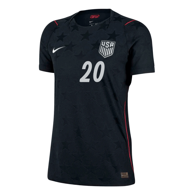 Nike Women’s Balogun United States Match Authentic Away Jersey 2026 (Dark Obsidian/Pure Platinum) | SoccerWearhouse