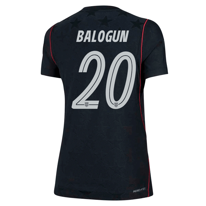 Nike Women’s Balogun United States Match Authentic Away Jersey 2026 (Dark Obsidian/Pure Platinum) | SoccerWearhouse