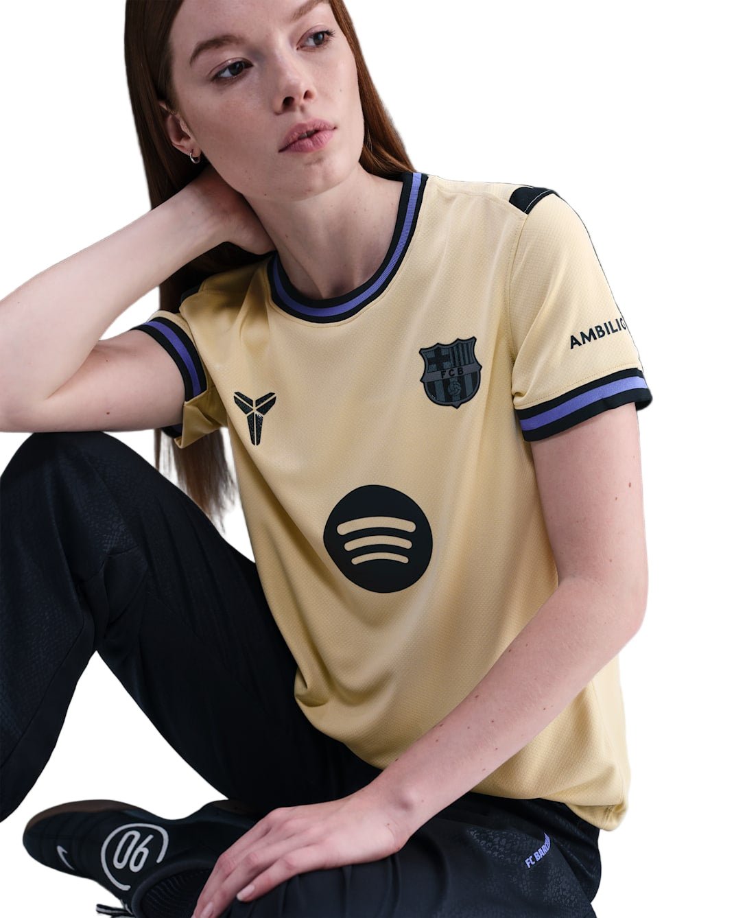 Nike Women’s Barcelona 25/26 Soccer Away Jersey (Team Gold/Persian Violet/Black) | SoccerWearhouse