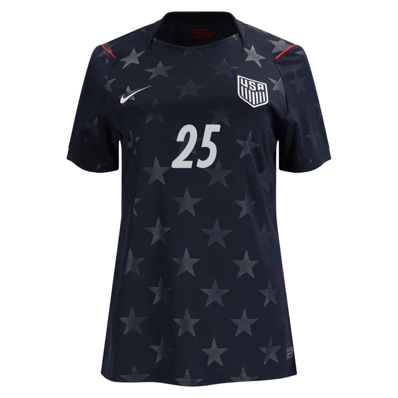 Nike Women’s Luna United States Away Stadium Jersey 2026 (Dark Obsidian/Pure Platinum) | SoccerWearhouse