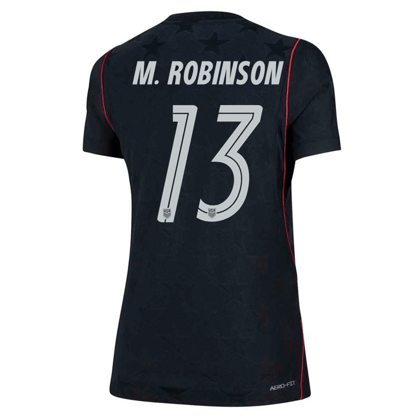 Nike Women’s M. Robinson United States Match Authentic Away Jersey 2026 (Dark Obsidian/Pure Platinum) | SoccerWearhouse