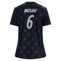 Nike Women’s Musah United States Away Stadium Jersey 2026 (Dark Obsidian/Pure Platinum)