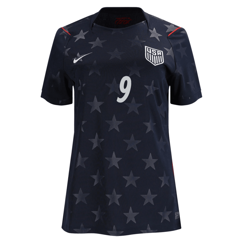 Nike Women’s Pepi United States Away Stadium Jersey 2026 (Dark Obsidian/Pure Platinum) | SoccerWearhouse