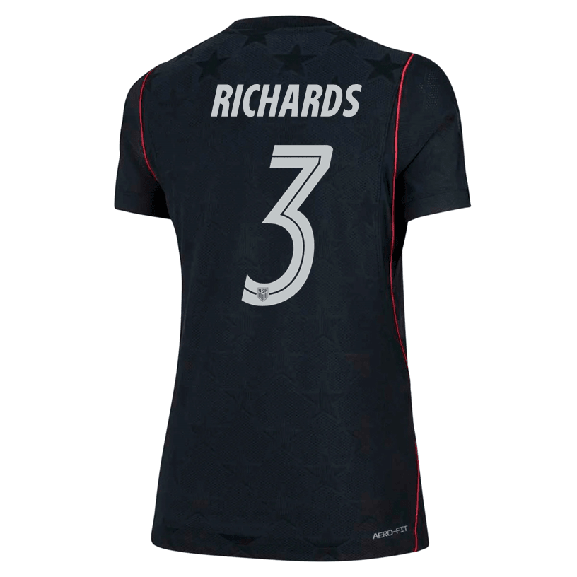 Nike Women’s Richards United States Match Authentic Away Jersey 2026 (Dark Obsidian/Pure Platinum) | SoccerWearhouse
