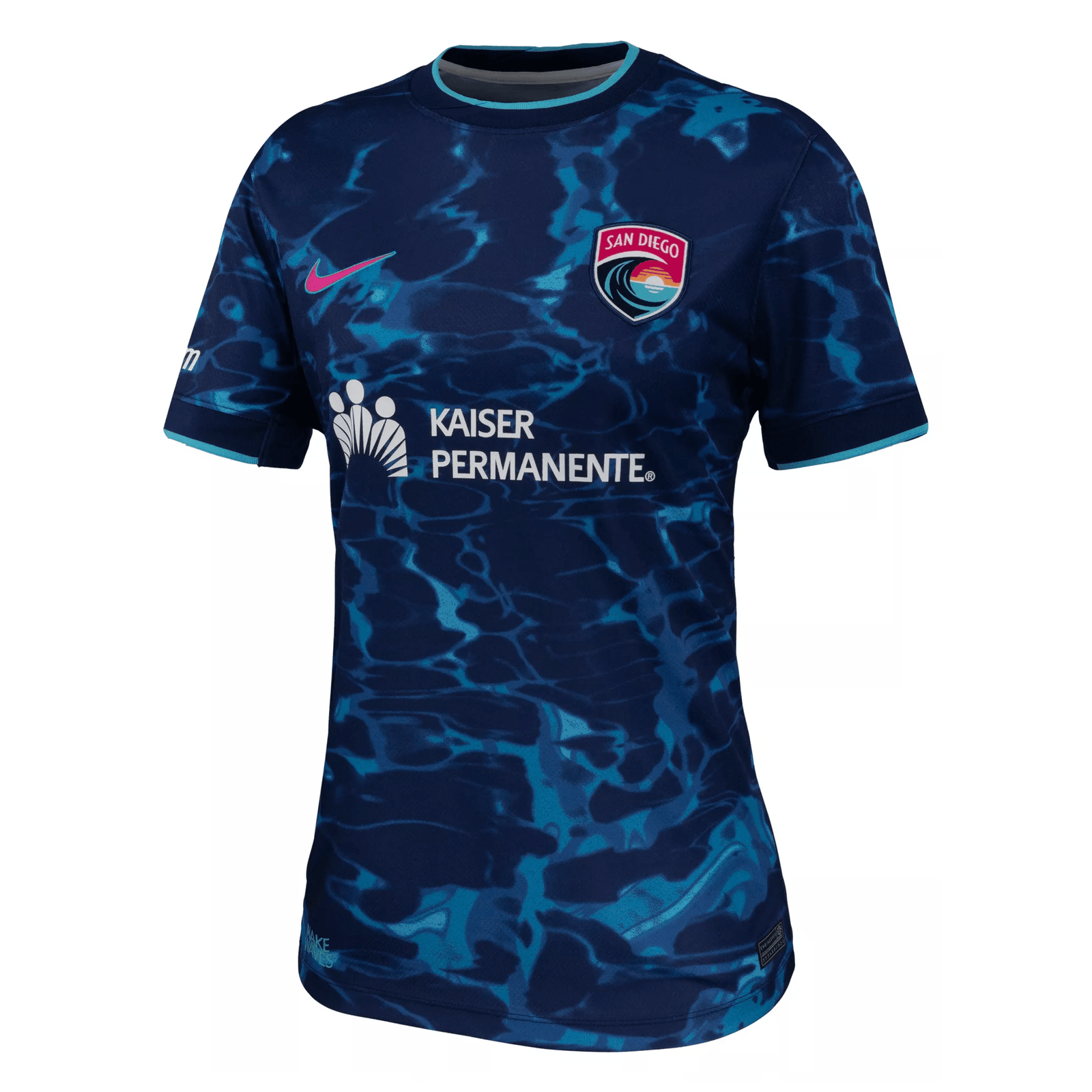 Nike Women’s San Diego Wave Away Jersey 2025 (Blue) | SoccerWearhouse