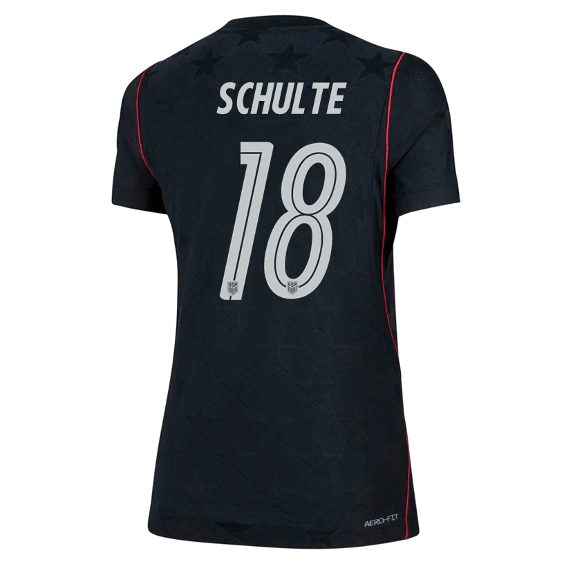 Nike Women’s Schulte United States Match Authentic Away Jersey 2026 (Dark Obsidian/Pure Platinum) | SoccerWearhouse