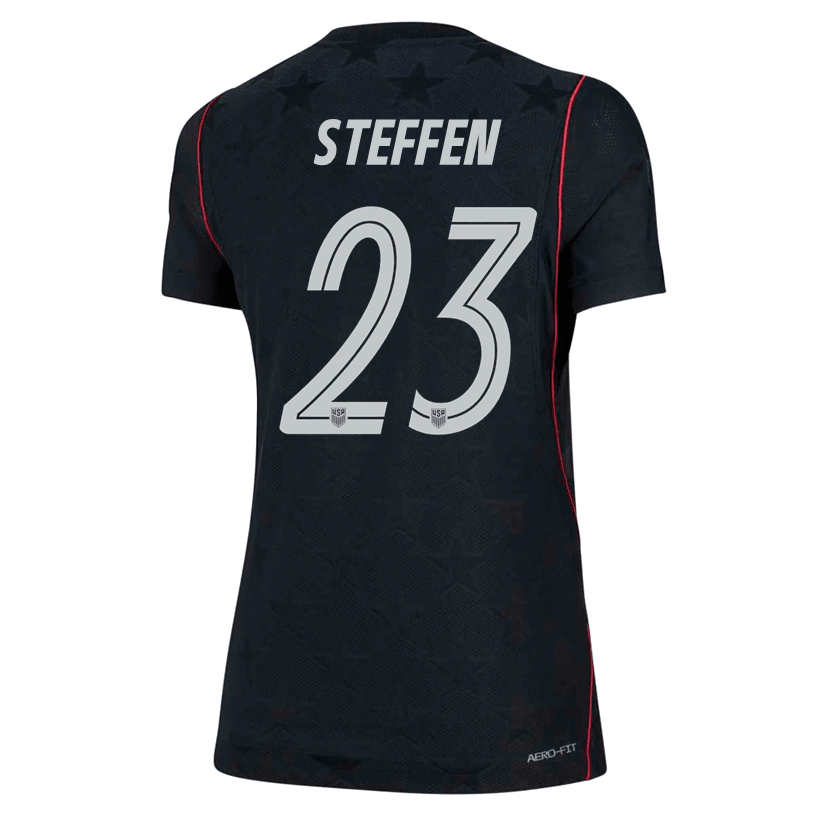Nike Women’s Steffen United States Match Authentic Away Jersey 2026 (Dark Obsidian/Pure Platinum) | SoccerWearhouse