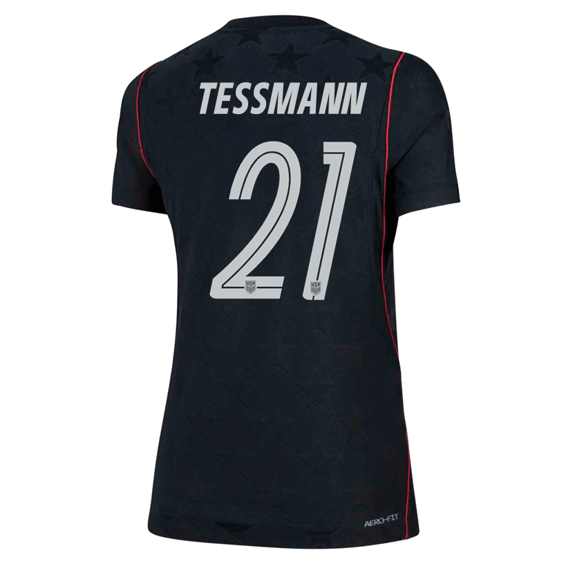 Nike Women’s Tessmann United States Match Authentic Away Jersey 2026 (Dark Obsidian/Pure Platinum) | SoccerWearhouse