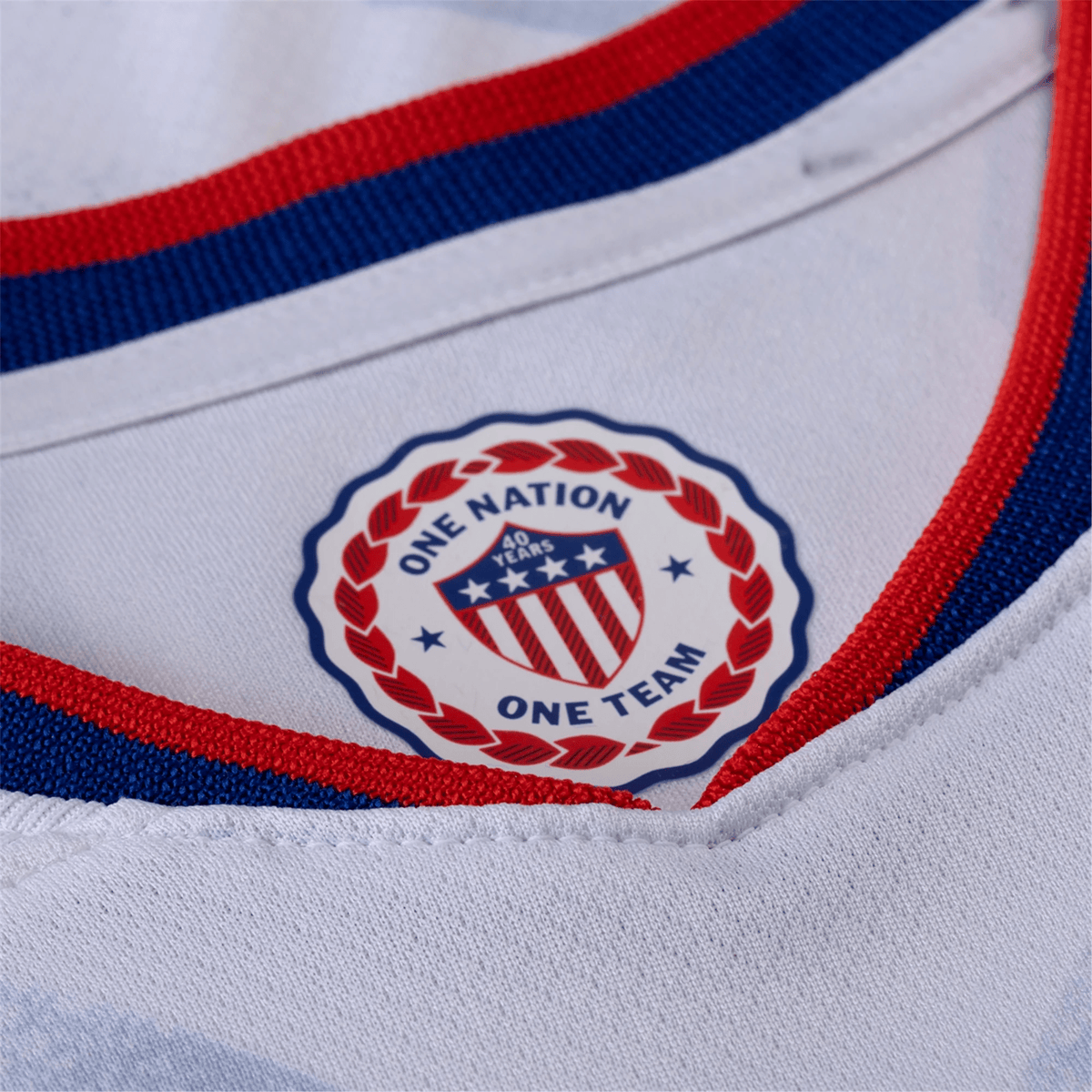 Nike Womens United States 25/26 Home 4 Star Jersey 101 (White/Rush Blue/Challenge Red) | SoccerWearhouse