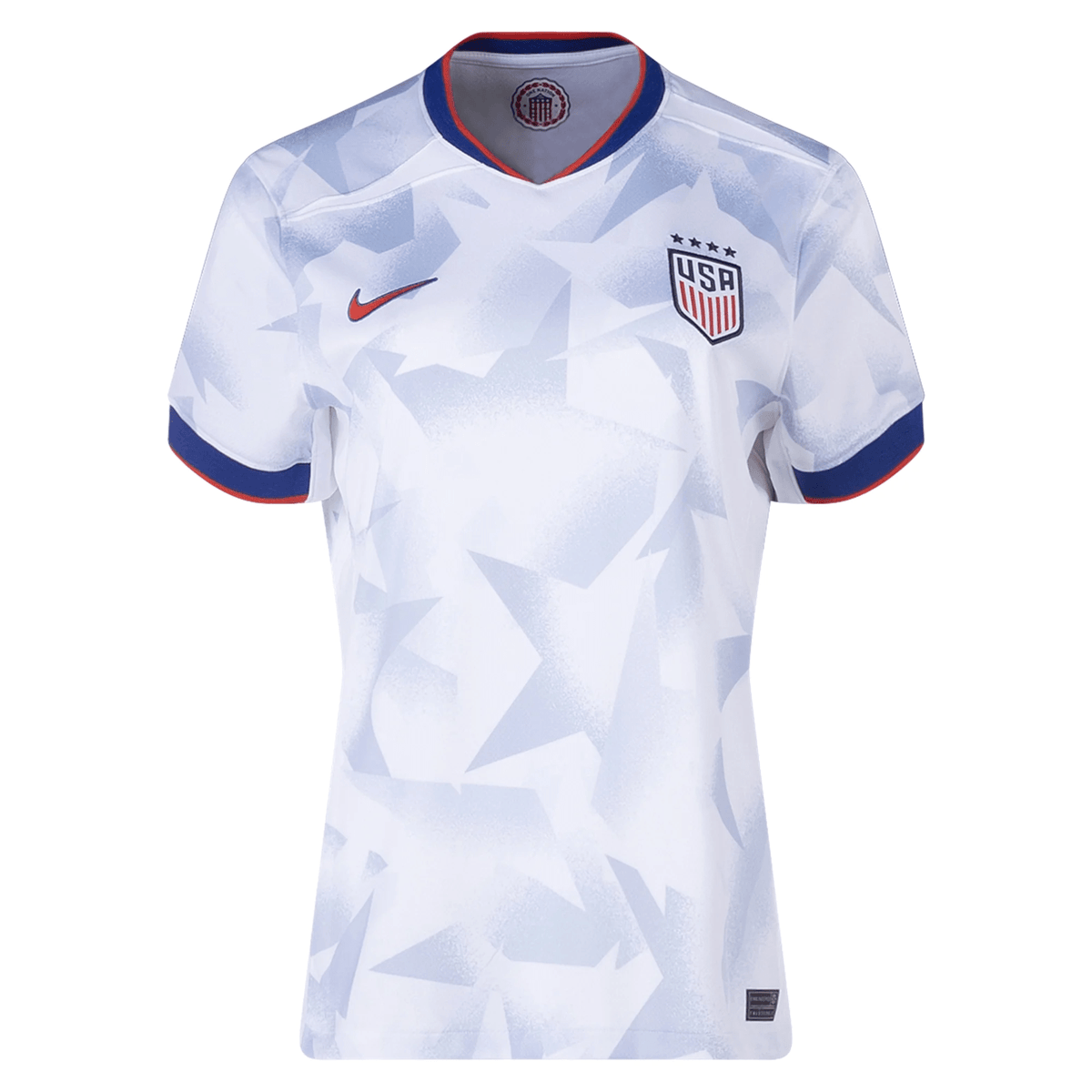 Nike Womens United States 25/26 Home 4 Star Jersey 101 (White/Rush Blue/Challenge Red) | SoccerWearhouse