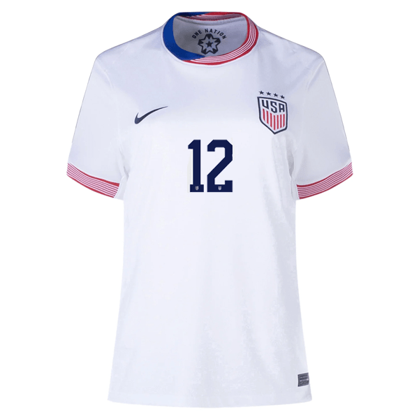 Nike Womens United States Alana Simone Cook Home Jersey 24/25 (White) | SoccerWearhouse