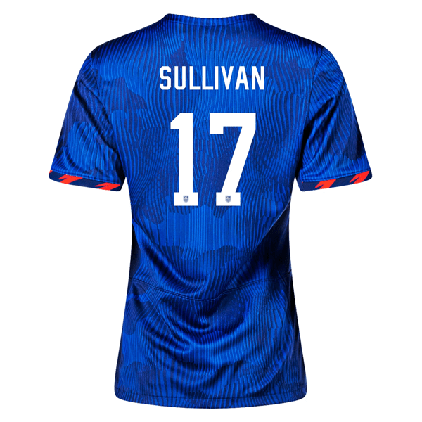Nike Womens United States Andi Sullivan 4 Star Away Jersey 23/24 w/ 2019 World Cup Champion Patch (Hyper Royal/Loyal Blue) | SoccerWearhouse