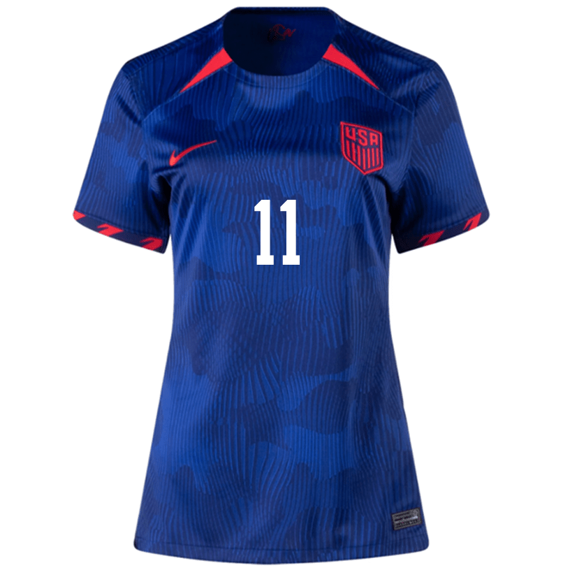 Nike Womens United States Brenden Aaronson Away Jersey 23/24 (Hyper Royal/Loyal Blue) | SoccerWearhouse