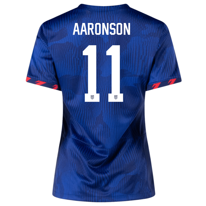 Nike Womens United States Brenden Aaronson Away Jersey 23/24 (Hyper Royal/Loyal Blue) | SoccerWearhouse