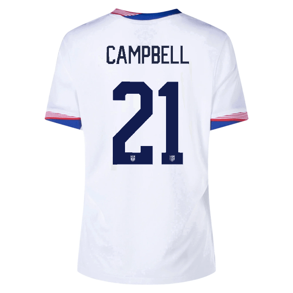 Nike Womens United States Carolyn Jane Campbell Home Jersey 24/25 (White) | SoccerWearhouse