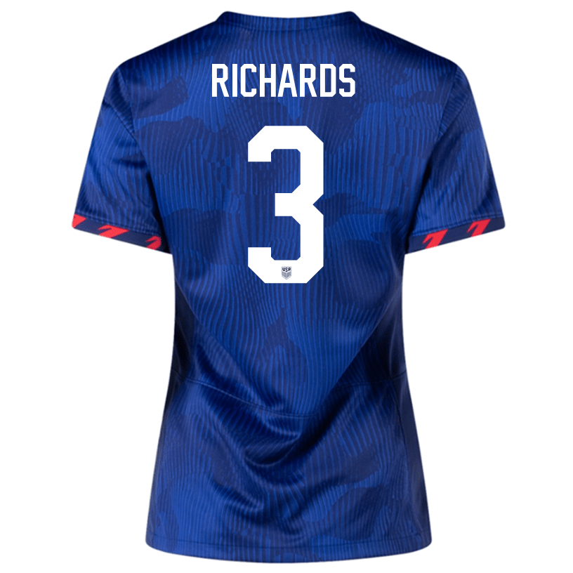 Nike Womens United States Chris Richards Away Jersey 23/24 (Hyper Royal/Loyal Blue) | SoccerWearhouse